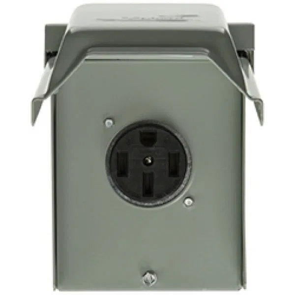 U054P – PARALLAX PWR Receptacle, 120/240 Volt/ 50 Amp Non Ground Fault Interrupter
